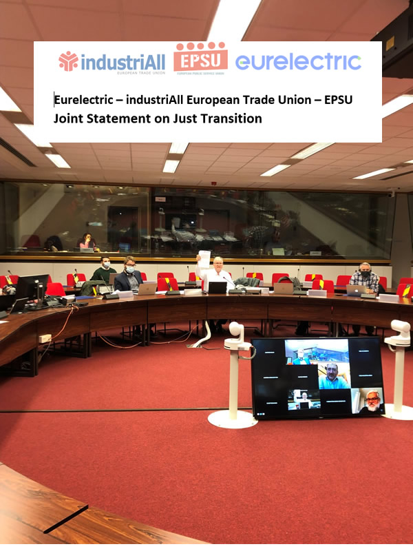 Joint statement on Just Transition in the Electricity Sector
