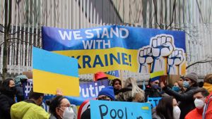 Calling on Russia to stop immediately its aggression, invasion, and occupation of Ukraine