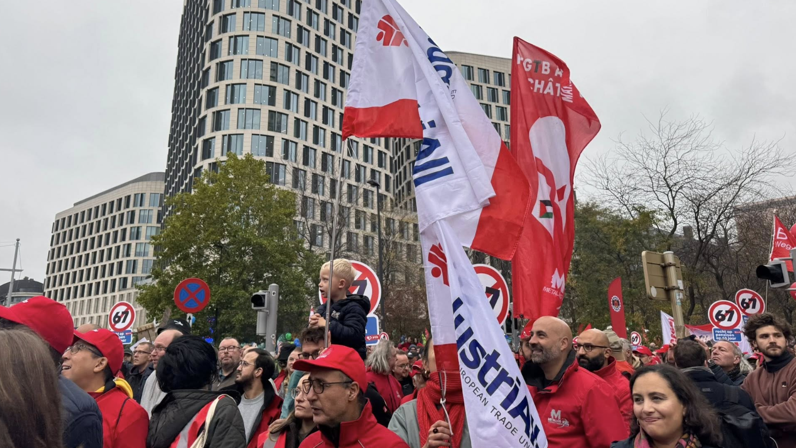 Thousands on the streets of Brussels against austerity